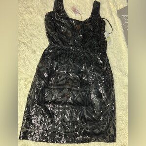 New Jessica Simpson black sequin cocktail dress size 4